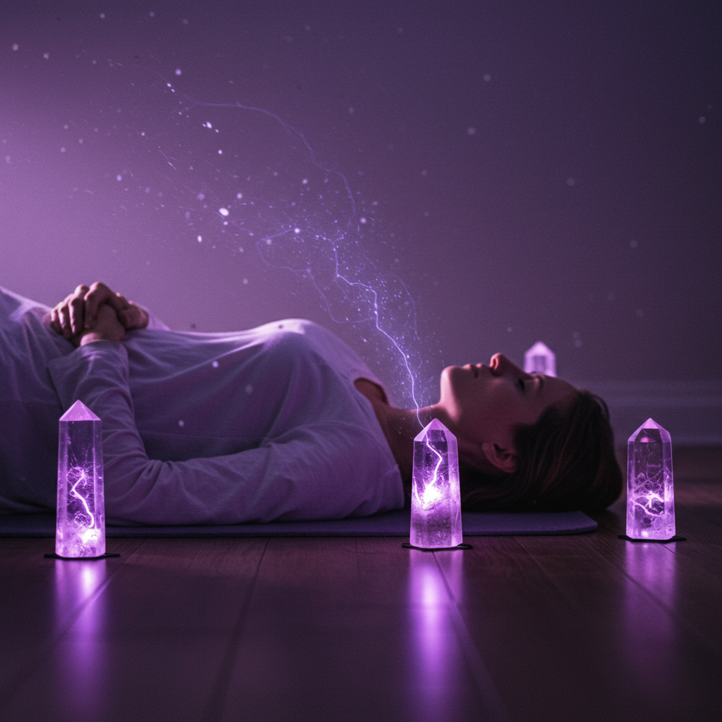 A calming lotus flower on water with rain drops